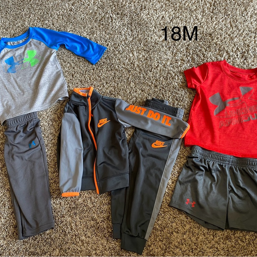 Nike and Under Armour Toddler Clothing Set